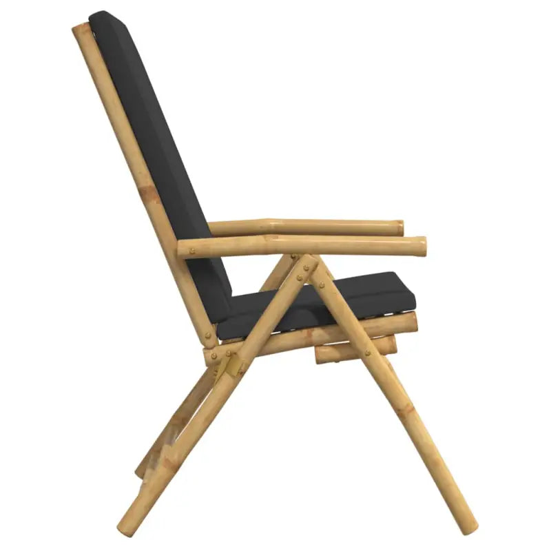 Bamboe tuinstoelen met comfortabele zitervaring en wasbare hoes - Tuinstoelen