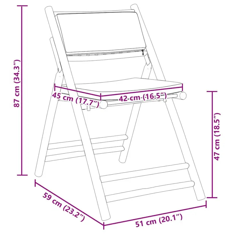 Bamboe tuinstoelen met comfortabele zitervaring en wasbare hoes - Tuinstoelen