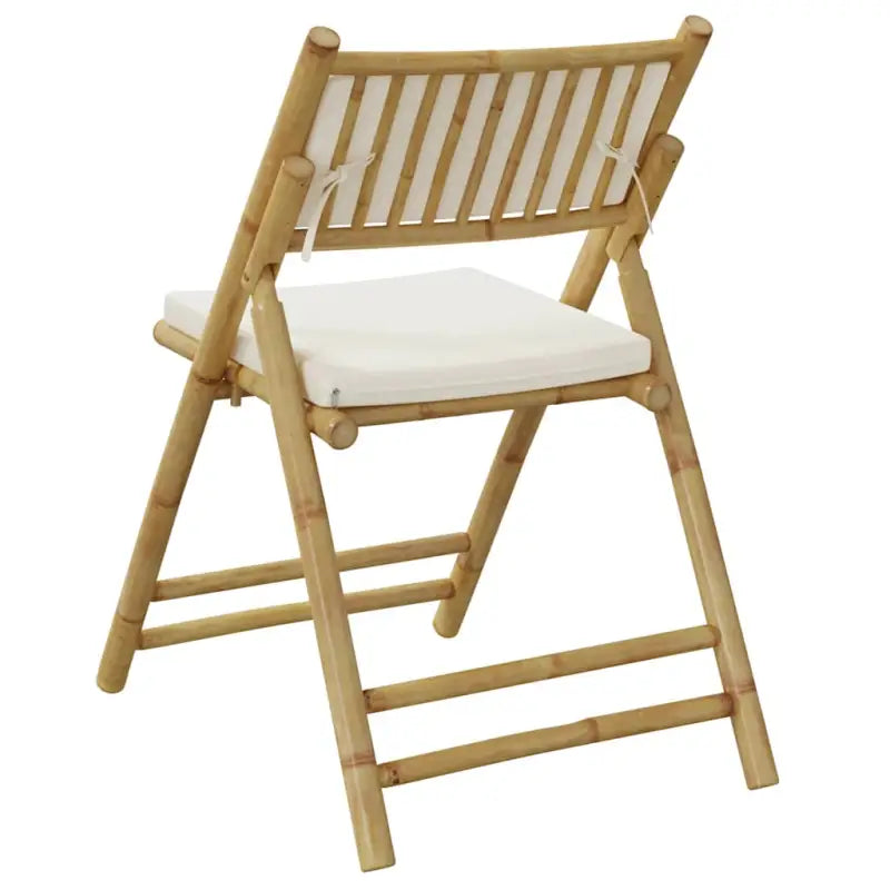 Bamboe tuinstoelen met comfortabele zitervaring en wasbare hoes - Tuinstoelen