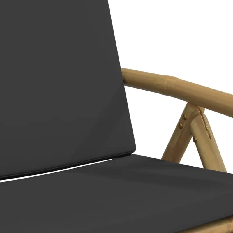 Bamboe tuinstoelen met comfortabele zitervaring en wasbare hoes - Tuinstoelen