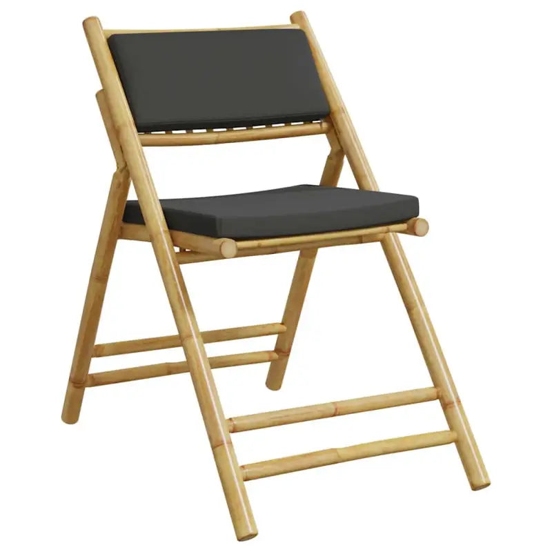 Bamboe tuinstoelset met comfortabele zitervaring en wasbare hoes - Tuinsets