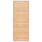 Bamboe vloerkleed met anti-slip onderkant voor veilige grip - Bruin / 80 x 200 cm - Vloerkleden