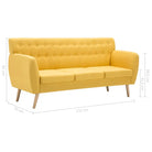 Driezitsbank 172X70X82 Cm Stof