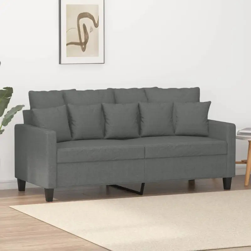 Banken Een stijlvolle en comfortabele 3-zitsbank voor in huis - Donkergrijs / 140 cm - Banken