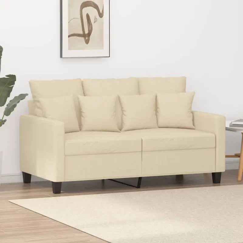 Banken Een stijlvolle en comfortabele 3-zitsbank voor in huis - Crème / 120 cm - Banken