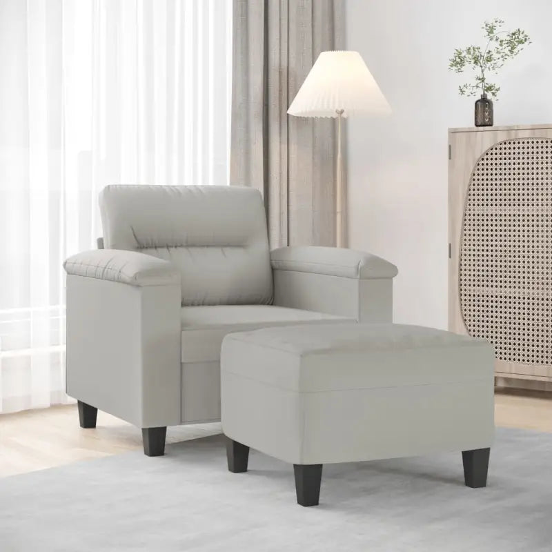 Banken fauteuil een uitstekende keuze voor comfortabel en stijlvol zitten - Lichtgrijs - Banken