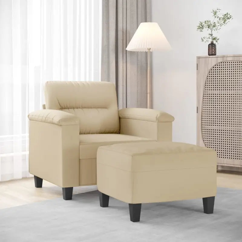 Banken fauteuil een uitstekende keuze voor comfortabel en stijlvol zitten - Crème - Banken