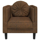 Banken fauteuil in kunstsuède voor ontspannen en gezellig comfort - Banken
