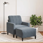 Banken fauteuil met comfortabele materiaal vulling voor gezelligheid - Donkergrijs - Banken