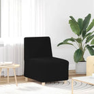 Banken fauteuil met gekrulde wolachtige stof voor ultiem comfort - Zwart - Banken