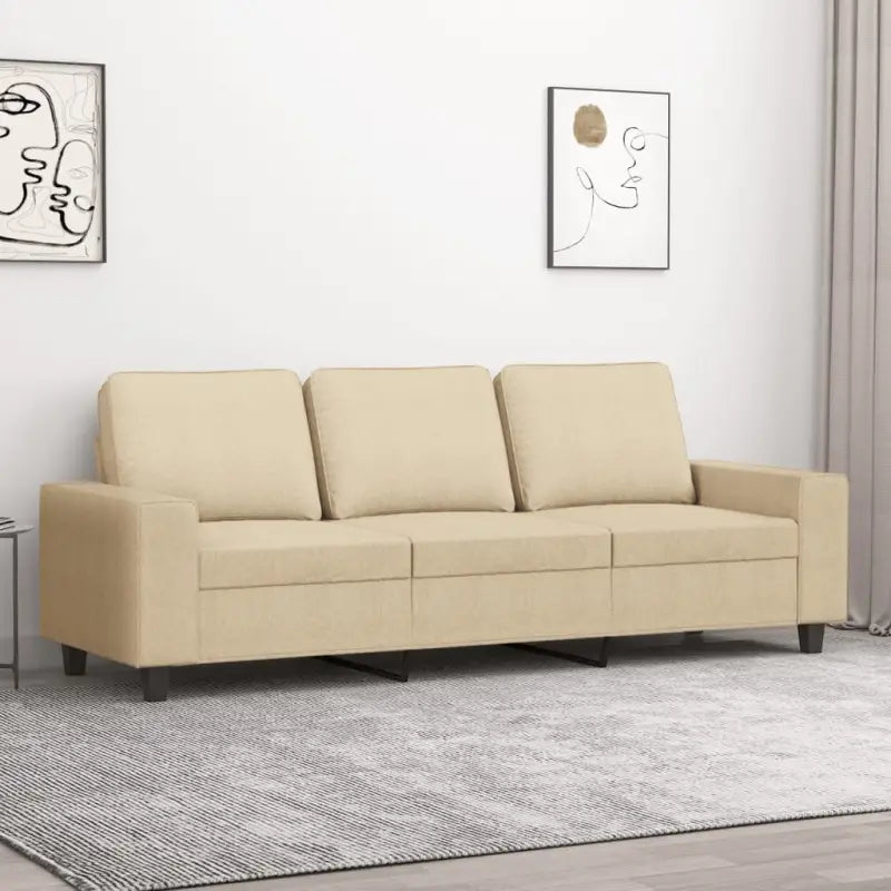 Banken fauteuil voor gezelligheid en ontspannen rust - Crème / 180 cm - Banken