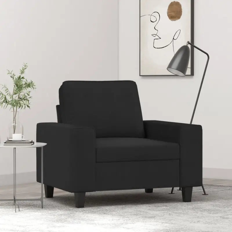Banken fauteuil voor gezelligheid en ontspannen rust - Zwart / 60 cm - Banken