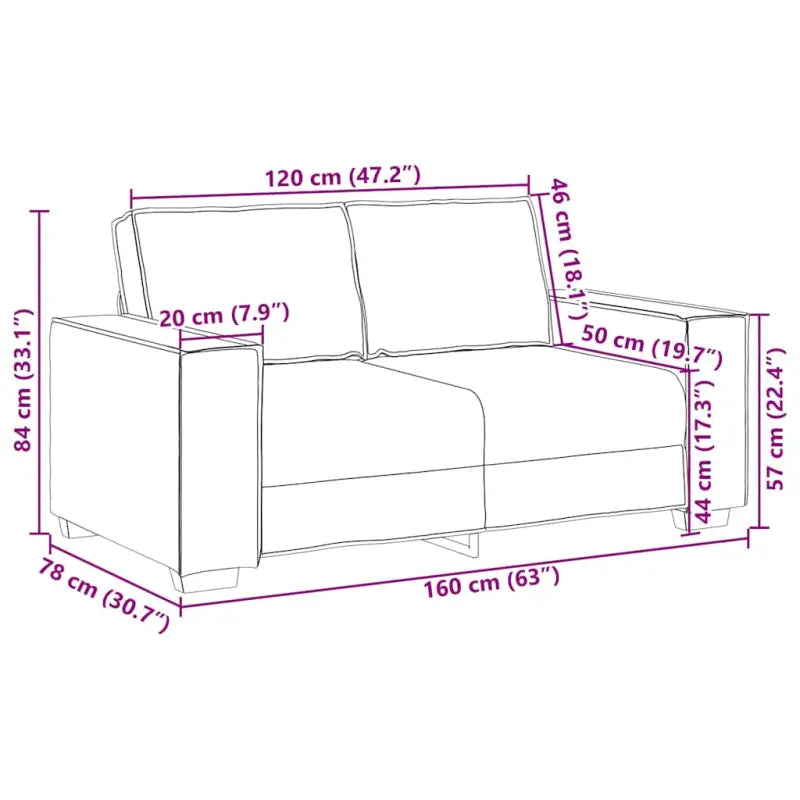 Banken loungeset met brede armleuningen en comfortabele zitbreedte - Banken
