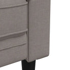 Banken loungeset met comfortabele breedte zitting en hoogte armleuning - Taupe / 2-zits + 3-zits - Banken