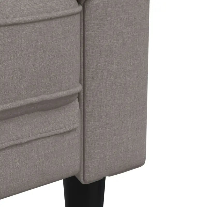 Banken loungeset met comfortabele breedte zitting en hoogte armleuning - Taupe / 2-zits + 3-zits - Banken