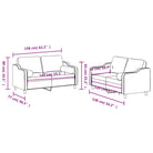 Banken Loungeset met comfortabele zitdiepte en elegante totale afmetingen - Banken