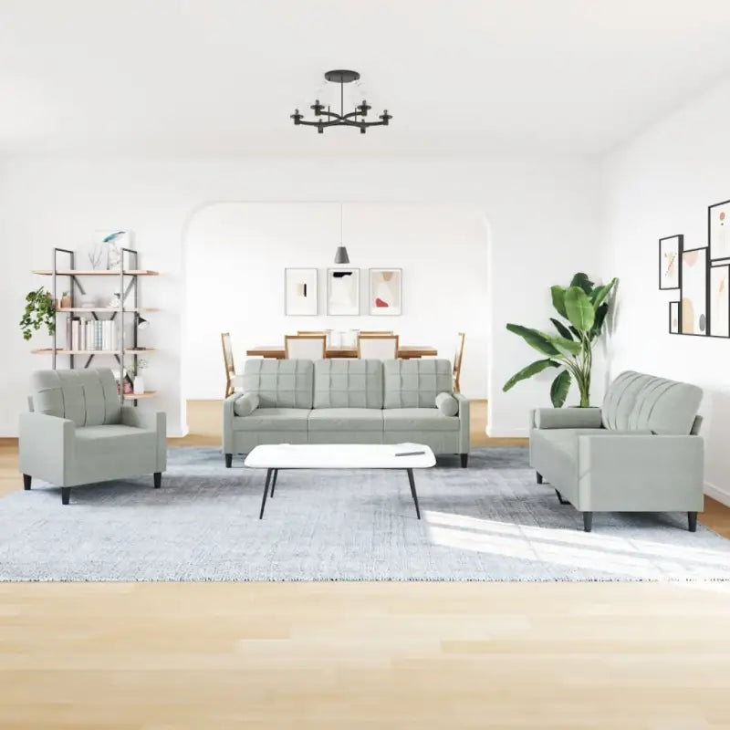 Banken loungeset met comfortabele zithoogte en elegante totale afmetingen - Banken