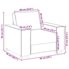Banken loungeset met compacte totale afmetingen en comfortabele zitbreedte - Banken