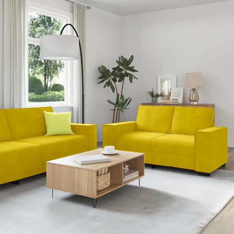 Banken loungeset met compacte totale afmetingen en comfortabele zitbreedte - Banken