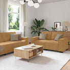 Banken loungeset met compacte totale afmetingen en comfortabele zitbreedte - Bruin - Banken