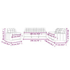 Banken loungeset met ruime totale afmetingen en comfortabele breedte zitting - Banken