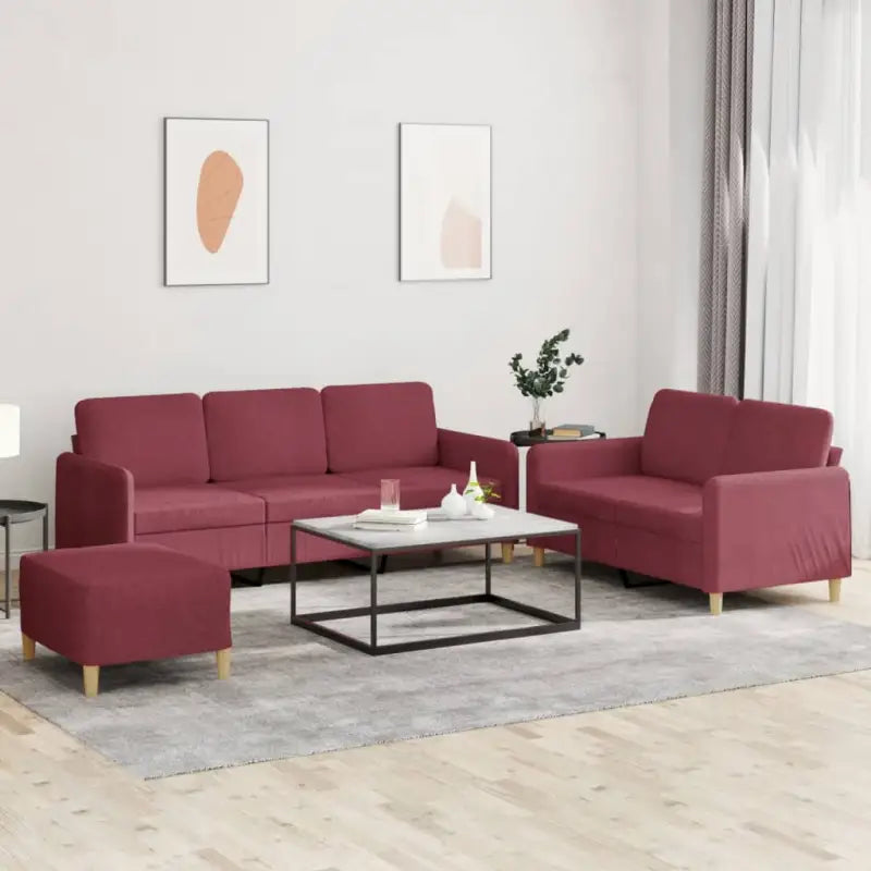 Banken loungeset met ruime totale afmetingen en comfortabele zitdiepte - Banken