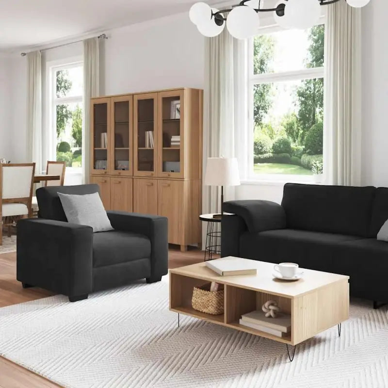 Banken loungeset met ruime totale afmetingen en comfortabele zittingen - Banken