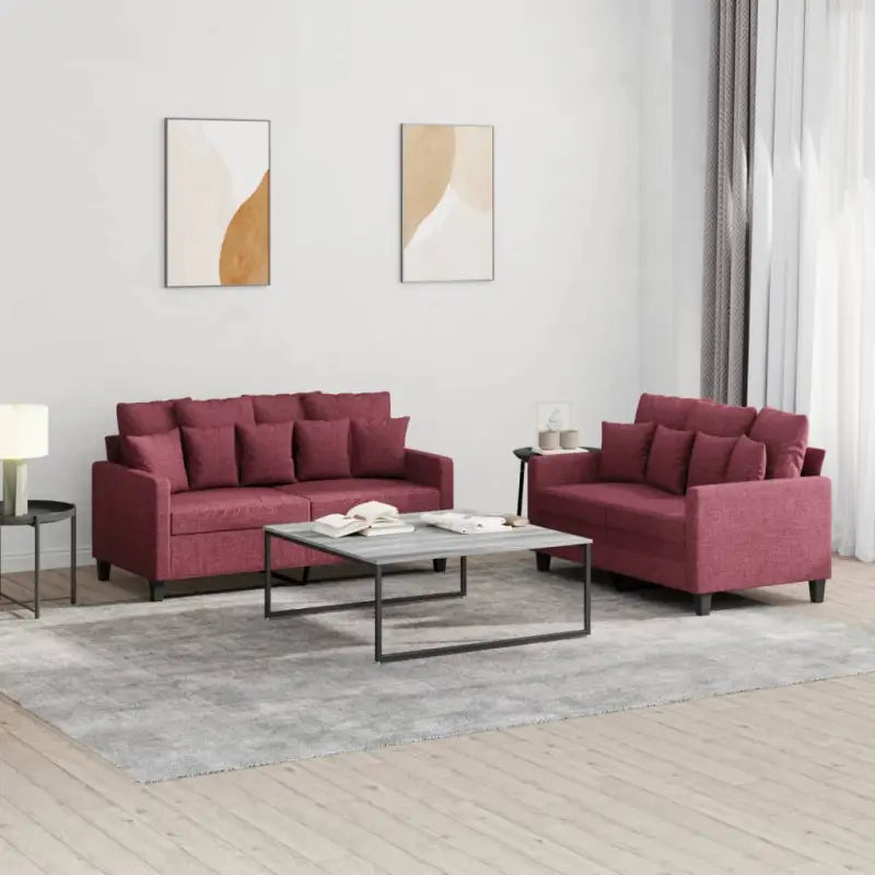 Banken loungeset met totale afmetingen en comfortabele diepte zitting - Banken