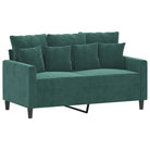 Banken loungeset met zachte fluweel bekleding en comfortabele totale afmetingen - Banken