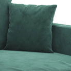 Banken loungeset met zachte fluweel bekleding en comfortabele totale afmetingen - Banken