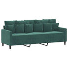 Banken loungeset met zachte fluweel bekleding en comfortabele totale afmetingen - Banken