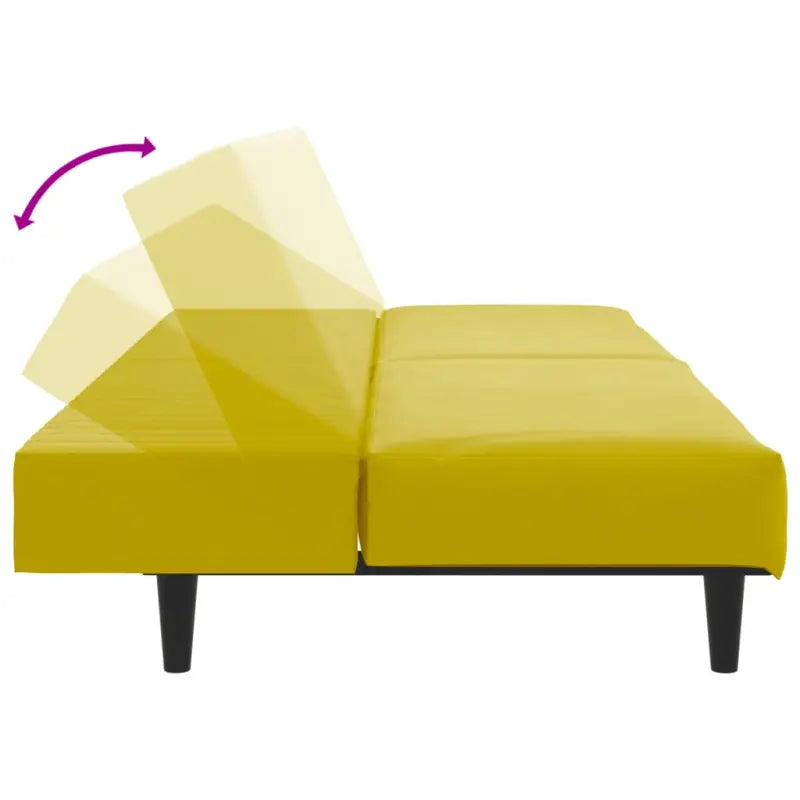 Banken loungeset met zachte fluweel en prettige hoogte rugleuning - Banken