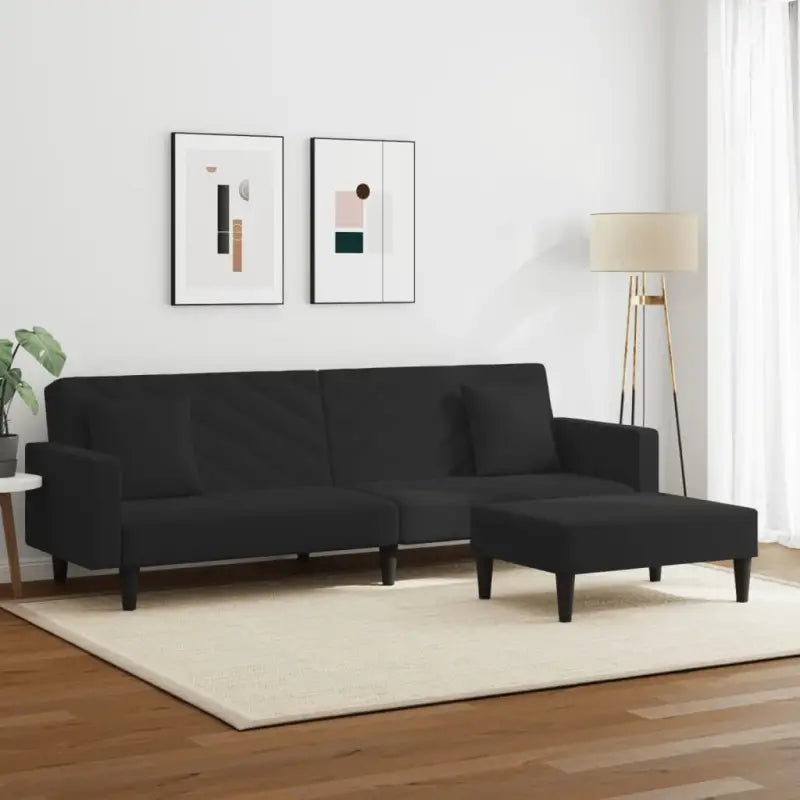 Banken loungeset met zachte fluwelen bekleding en comfortabele hoogte rugleuning - Banken