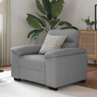 Banken met brede armleuningen voor gezellige ontspanning in huis - Lichtgrijs / 60 cm - Banken