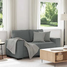 Banken met brede armleuningen voor gezellige woonkamer sfeer - Donkergrijs / 120 cm - Banken