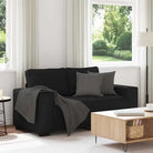 Banken met brede armleuningen voor gezellige woonkamer sfeer - Zwart / 120 cm - Banken