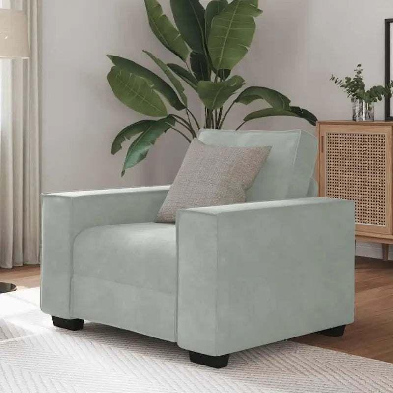 Banken met brede armleuningen voor gezelligheid en stijl in huis - Lichtgrijs / 60 cm - Banken