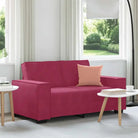 Banken met brede armleuningen voor gezelligheid en stijl in huis - Wijnrood / 120 cm - Banken