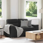 Banken met brede armleuningen voor gezelligheid en stijl in huis - Zwart / 120 cm - Banken