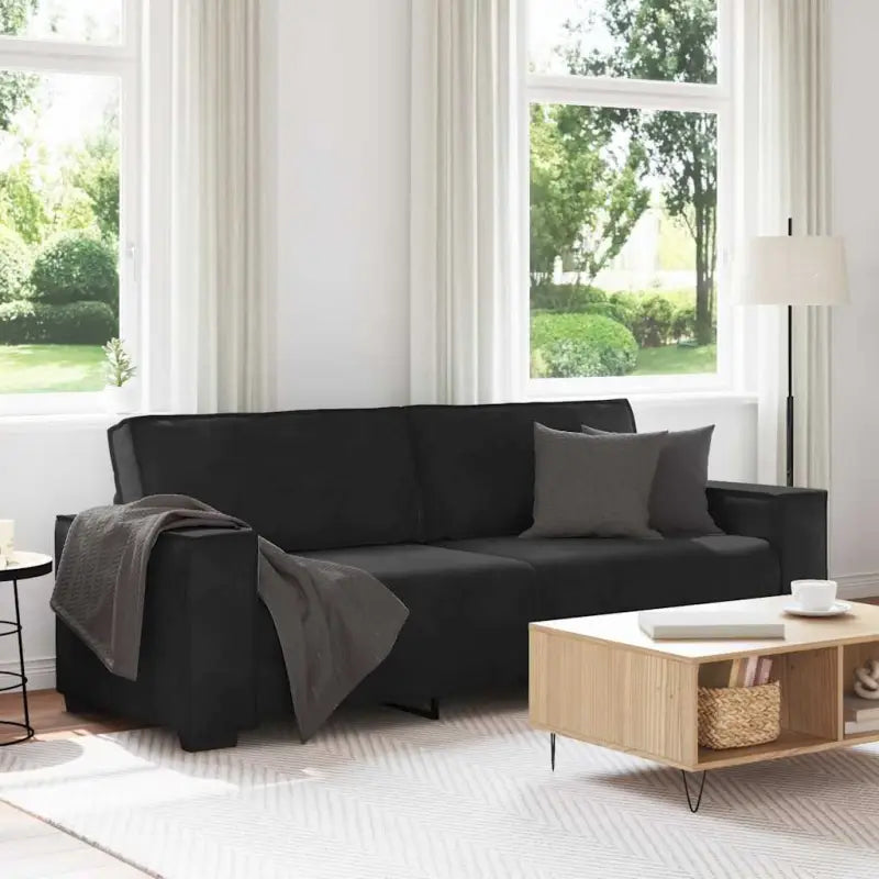 Banken met brede armleuningen voor gezelligheid en stijl in huis - Zwart / 180 cm - Banken