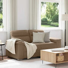 Banken met brede armleuningen voor gezelligheid en stijl in huis - Cappuccino / 120 cm - Banken