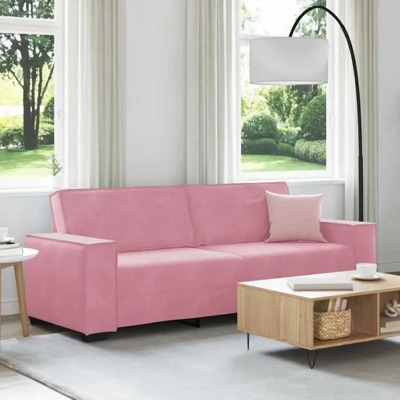 Banken met brede armleuningen voor gezelligheid en stijl in huis - Roze / 180 cm - Banken