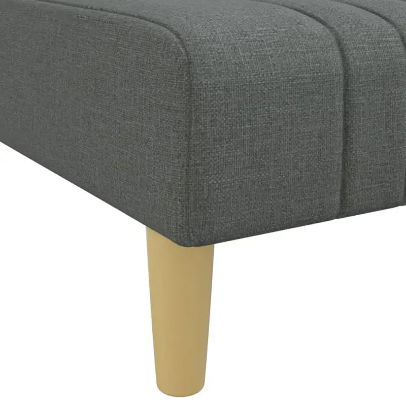 Banken met chaise longue en royale totale afmetingen voor kleine ruimtes - Donkergrijs - Banken