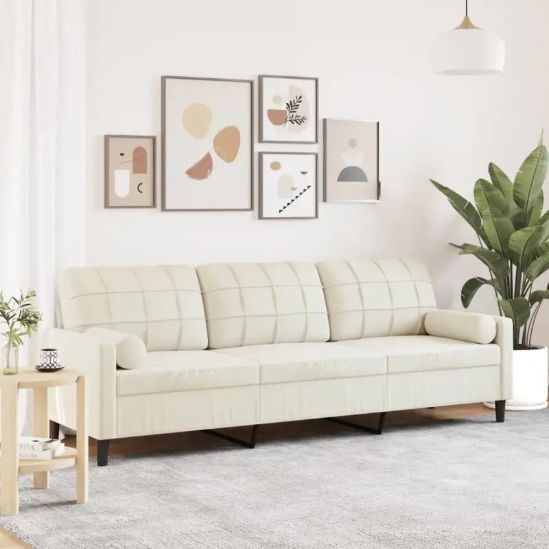 Banken met comfortabel materiaal vulling voor gezellige momenten - Crème / 210 cm - Banken