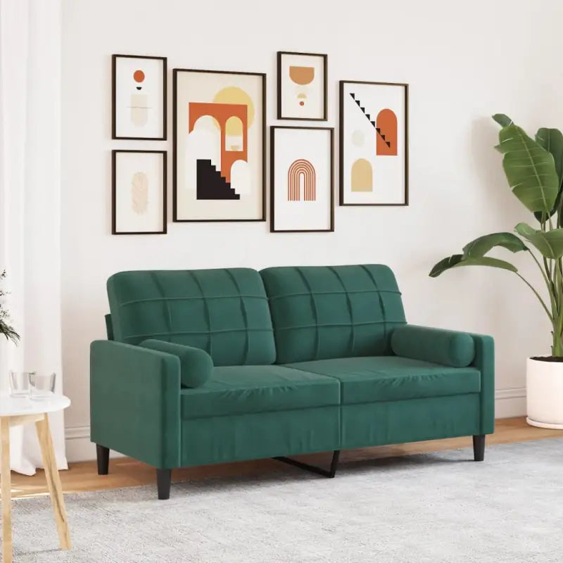 Banken met comfortabel materiaal vulling voor gezellige momenten - Donkergroen / 140 cm - Banken