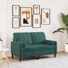 Banken met comfortabel materiaal vulling voor gezellige momenten - Donkergroen / 120 cm - Banken