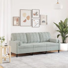 Banken met comfortabel materiaal vulling voor gezellige momenten - Lichtgrijs / 180 cm - Banken