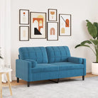 Banken met comfortabel materiaal vulling voor gezellige momenten - Blauw / 140 cm - Banken