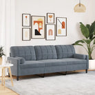 Banken met comfortabel materiaal vulling voor gezellige momenten - Donkergrijs / 210 cm - Banken