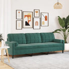 Banken met comfortabel materiaal vulling voor gezellige momenten - Donkergroen / 210 cm - Banken